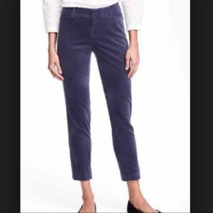 OLD NAVY Blue Velour Pixie Pants